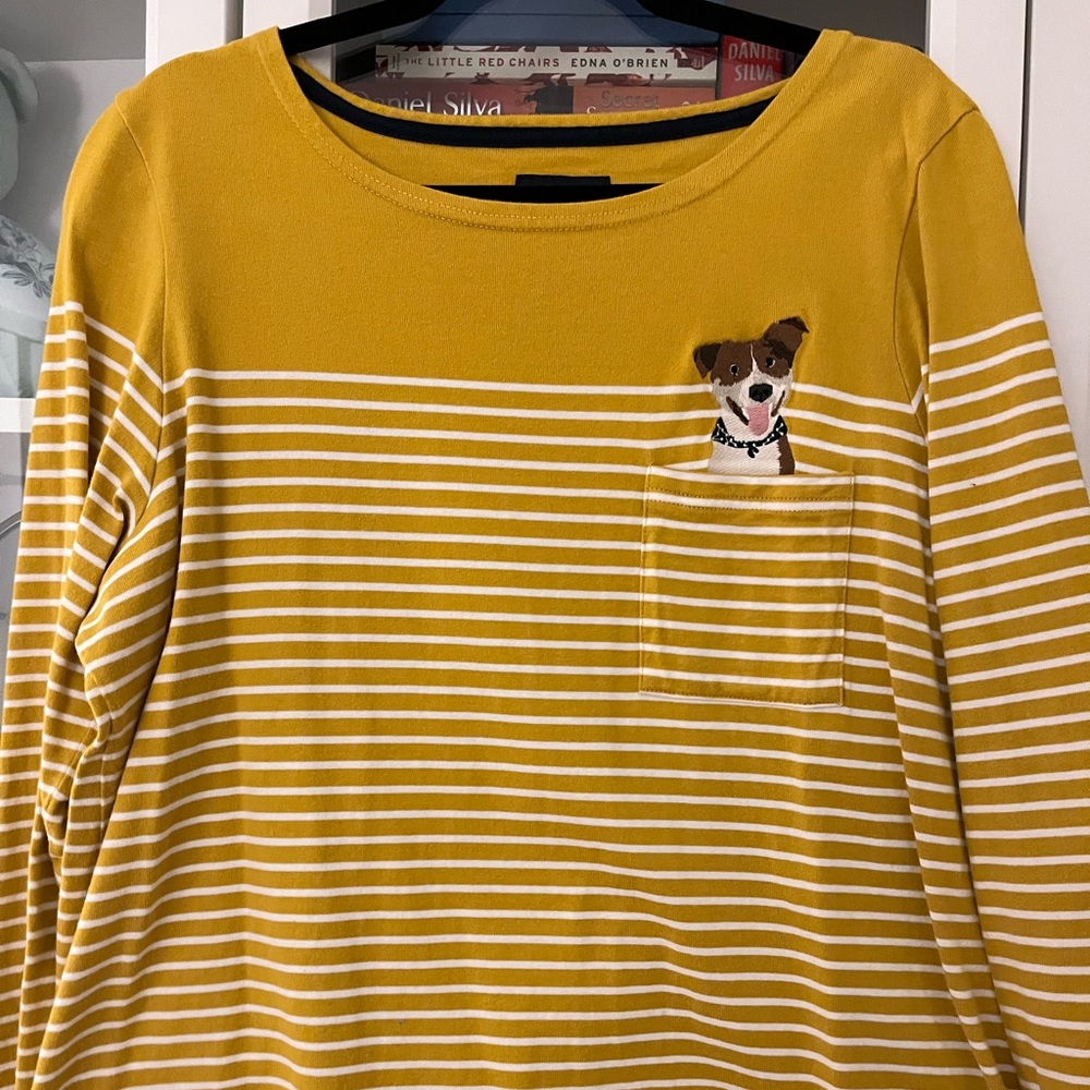Joules Harbour Embroidered Long Sleeve Jersey Top